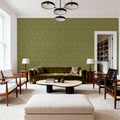 Catch the Breeze, Olive Mural Wallpaper - room preview 05