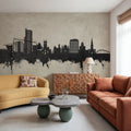 Wolverhampton England Skyline Concrete Mural Wallpaper - room preview 05
