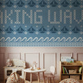 Coastal Cross Stitch I Mural Wallpaper - room preview 05