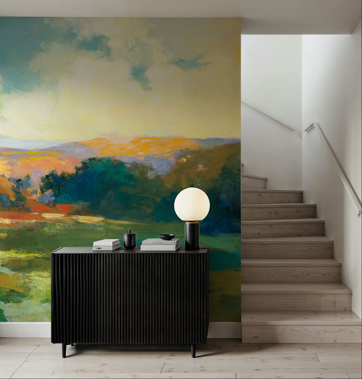 Daybreak Valley Mural Wallpaper - room preview 05