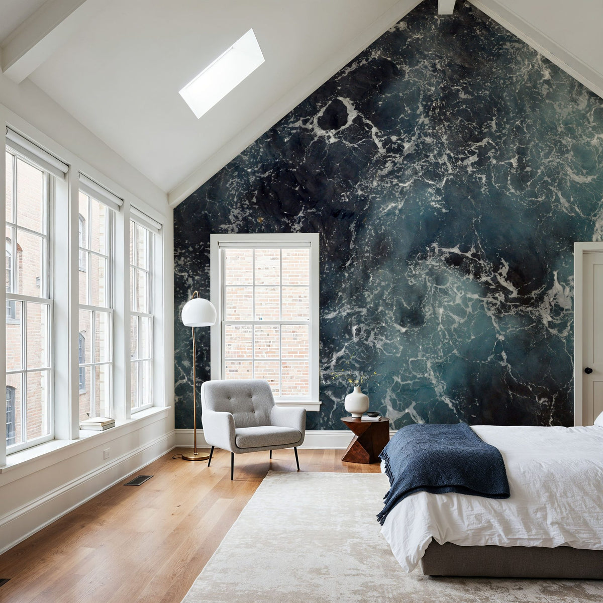 Rough Ocean Mural Wallpaper - room preview 05