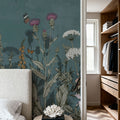 Meadow Finds Dusty Blue Mural Wallpaper - room preview 05