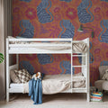 Painterly Tigers Orange Mural Wallpaper - room preview 05