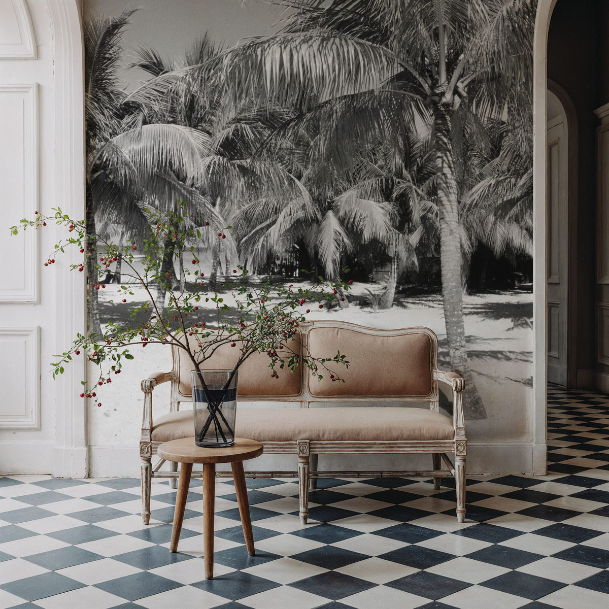 Palm Shadows Mural Wallpaper - room preview 05