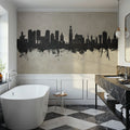 Utrecht the Netherlands Skyline Concrete Mural Wallpaper - room preview 05