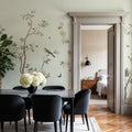 Peony Tree, Creme Mural Wallpaper - room preview 05
