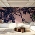 Pink Palms II Mural Wallpaper - room preview 05