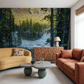 Sunwapta Falls Mural Wallpaper - room preview 05