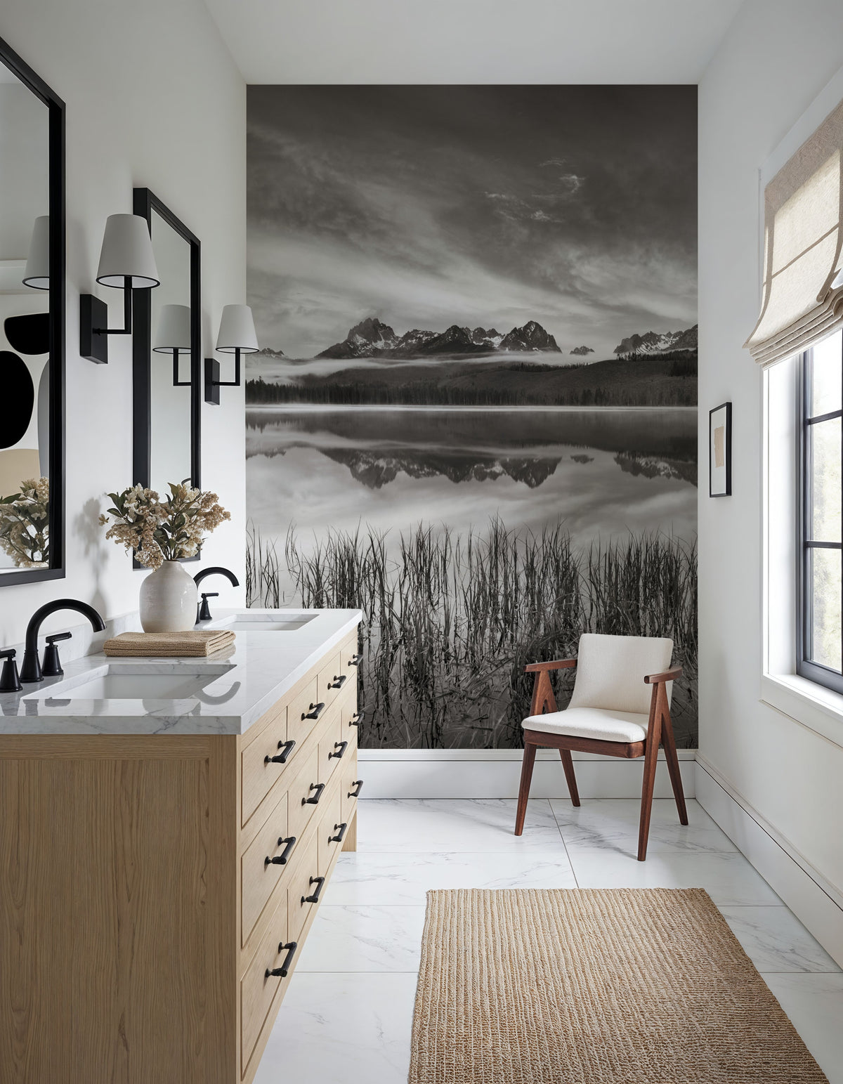 Little Redfish Mirror Mural Wallpaper - room preview 05