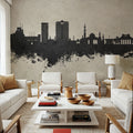Muscat Oman Skyline Concrete Mural Wallpaper - room preview 05