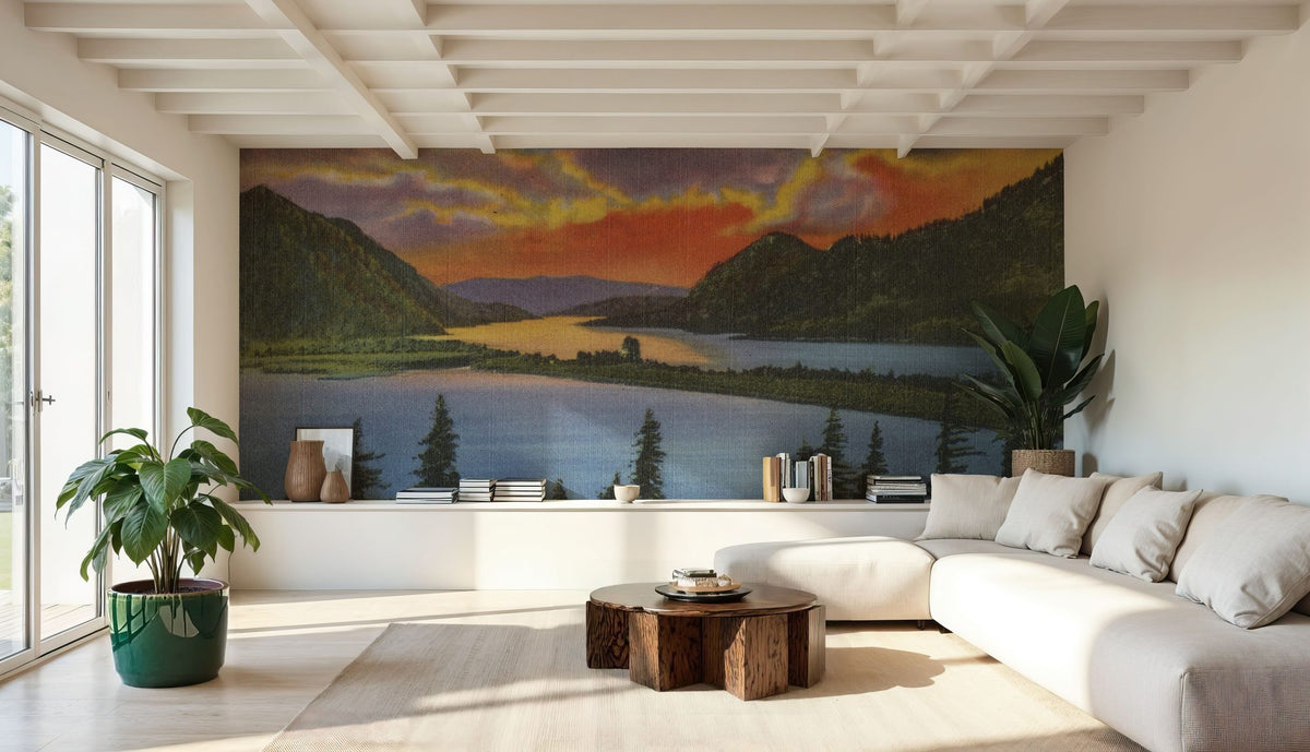 Columbia Sunset Mural Wallpaper - room preview 05