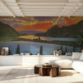 Columbia Sunset Mural Wallpaper - room preview 05