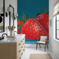 Strawberries Mural Wallpaper - room preview 05