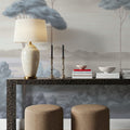 Verdant Horizon, Glacier Blue Mural Wallpaper - room preview 05