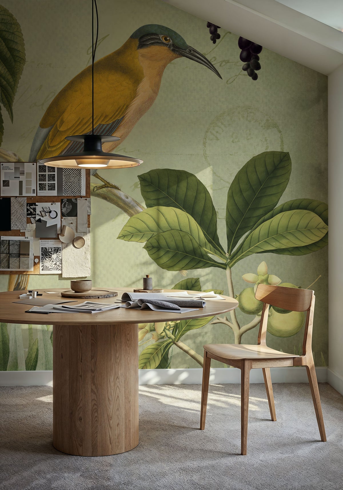 Vintage Birds II Mural Wallpaper - room preview 05