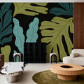 Plant Toss IV Mural Wallpaper - room preview 05