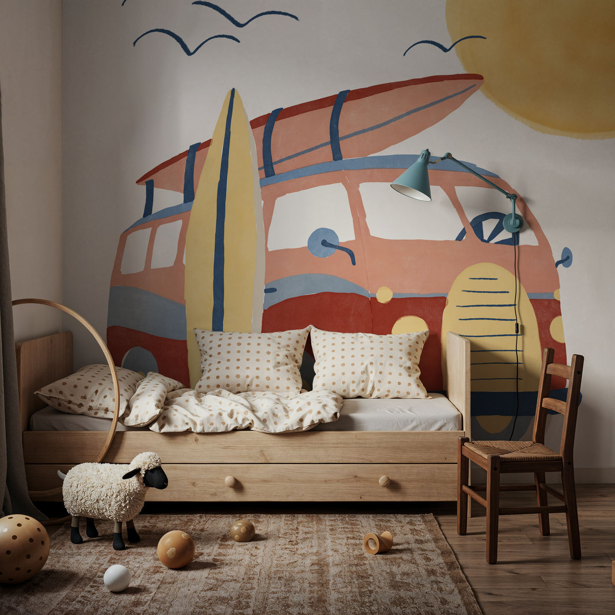 Surf Bus No.1 Mural Wallpaper - room preview 05