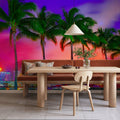 Miami Palm Sunset Mural Wallpaper - room preview 05