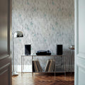 Forest Cabins, Grey Mural Wallpaper - room preview 05
