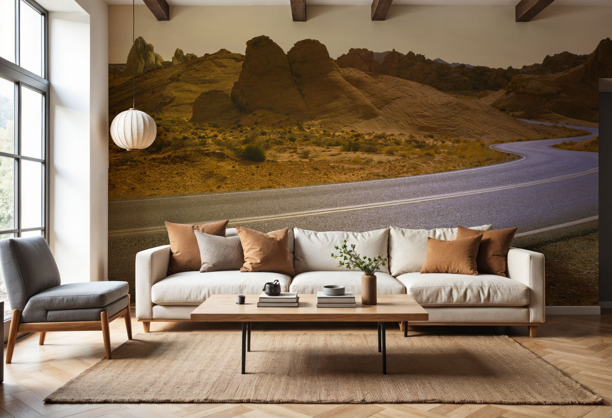 Sandstone Journey Mural Wallpaper - room preview 05
