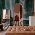Emerald Cascade Mural Wallpaper - room preview 05