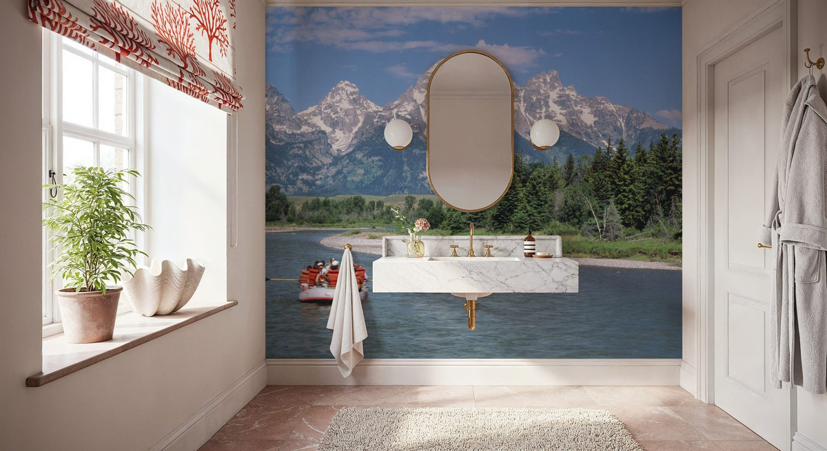 Mountain River Expedition Mural Wallpaper - room preview 05