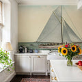 Sailing Silence Mural Wallpaper - room preview 05