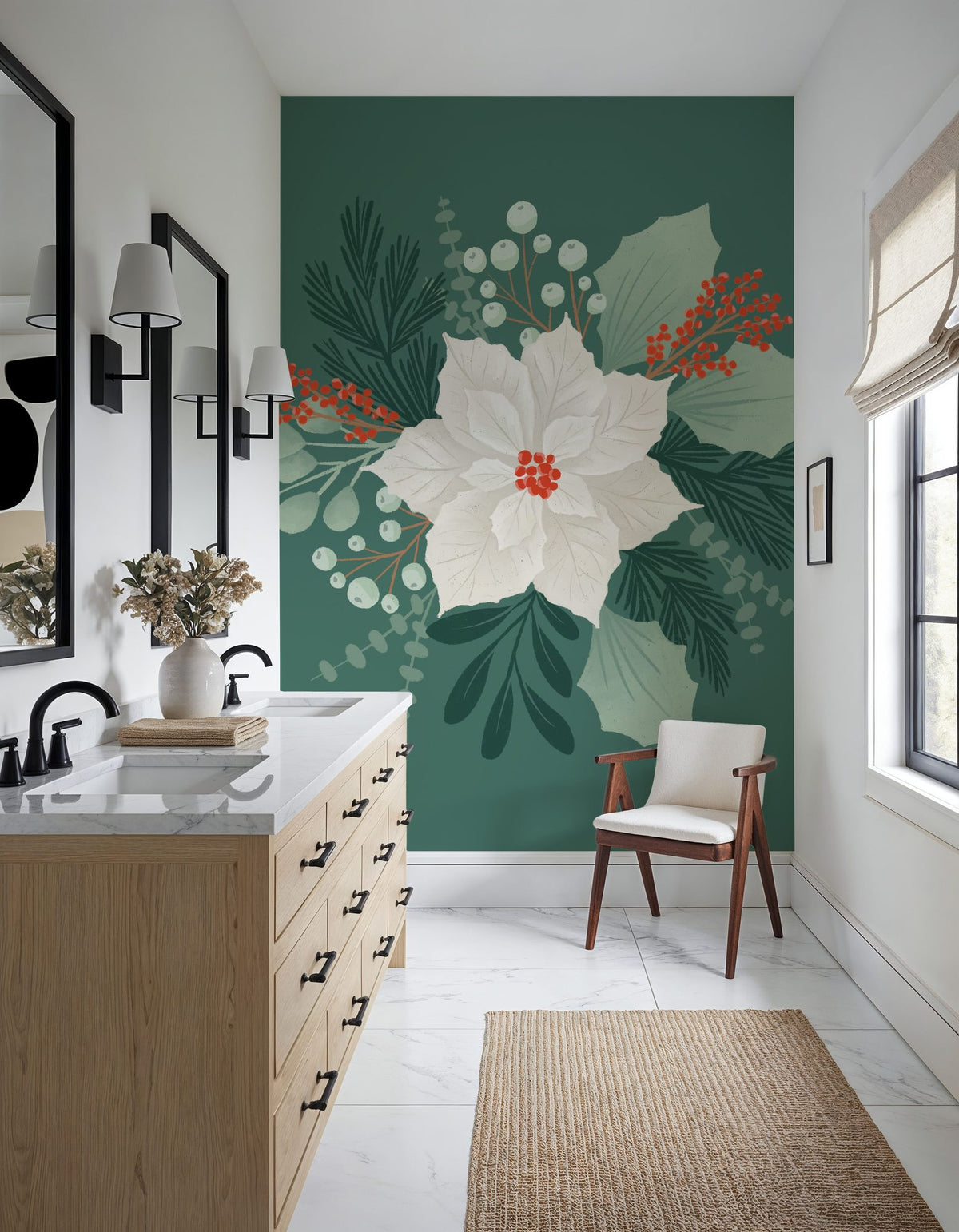 Winter Arrangements I Mural Wallpaper - room preview 05