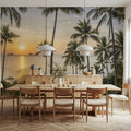 Tropical Sunset Vista Mural Wallpaper - room preview 05