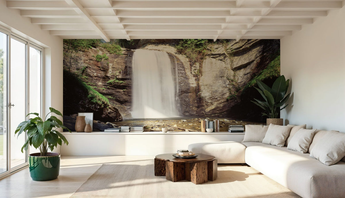 Pisgah Waterfall Mural Wallpaper - room preview 05