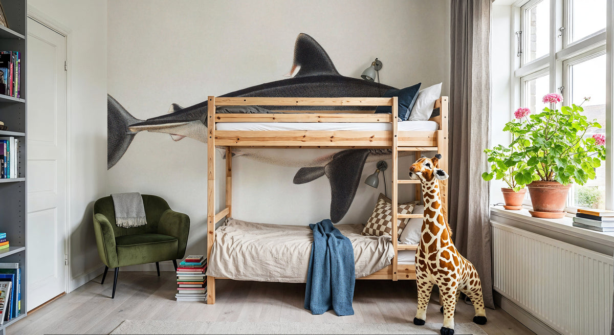 Porbeagle Mural Wallpaper - room preview 05