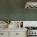 Subtle Flowers Green Mural Wallpaper - room preview 05
