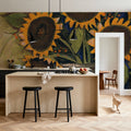 Sunflower Crock Mural Wallpaper - room preview 05