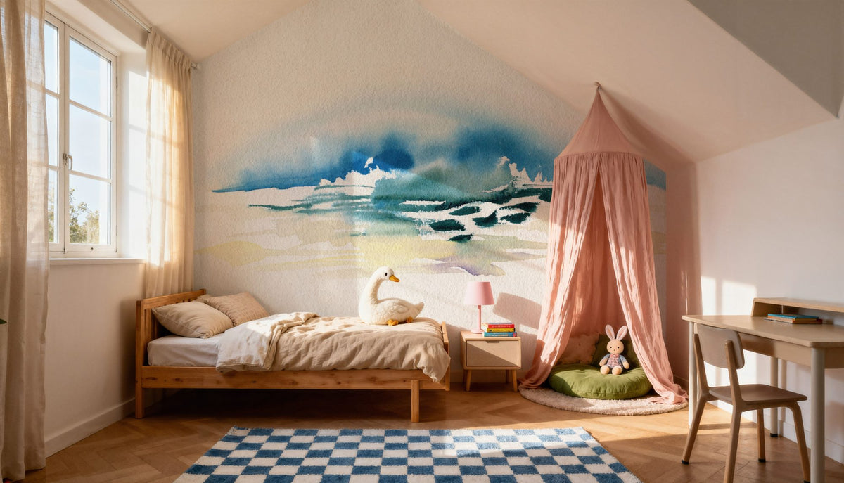 Simple Sea Mural Wallpaper - room preview 05