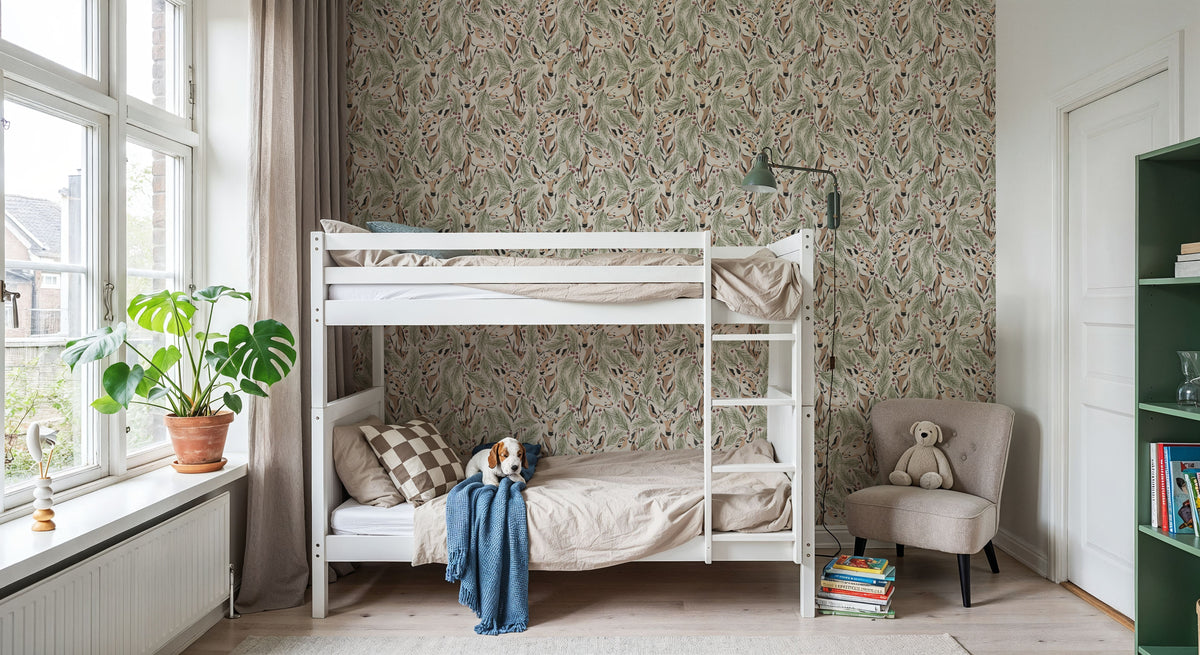Oh Deer Mural Wallpaper - room preview 05