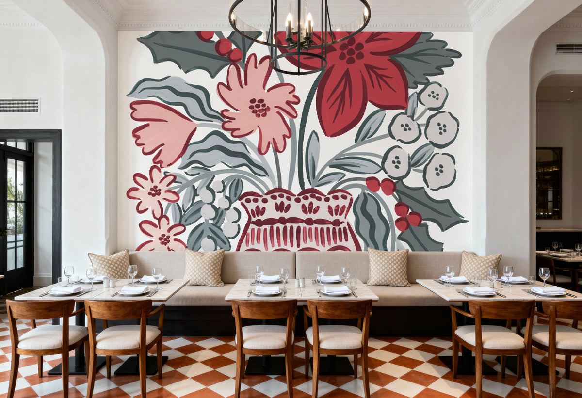 Christmas Reverie VII Mural Wallpaper - room preview 05