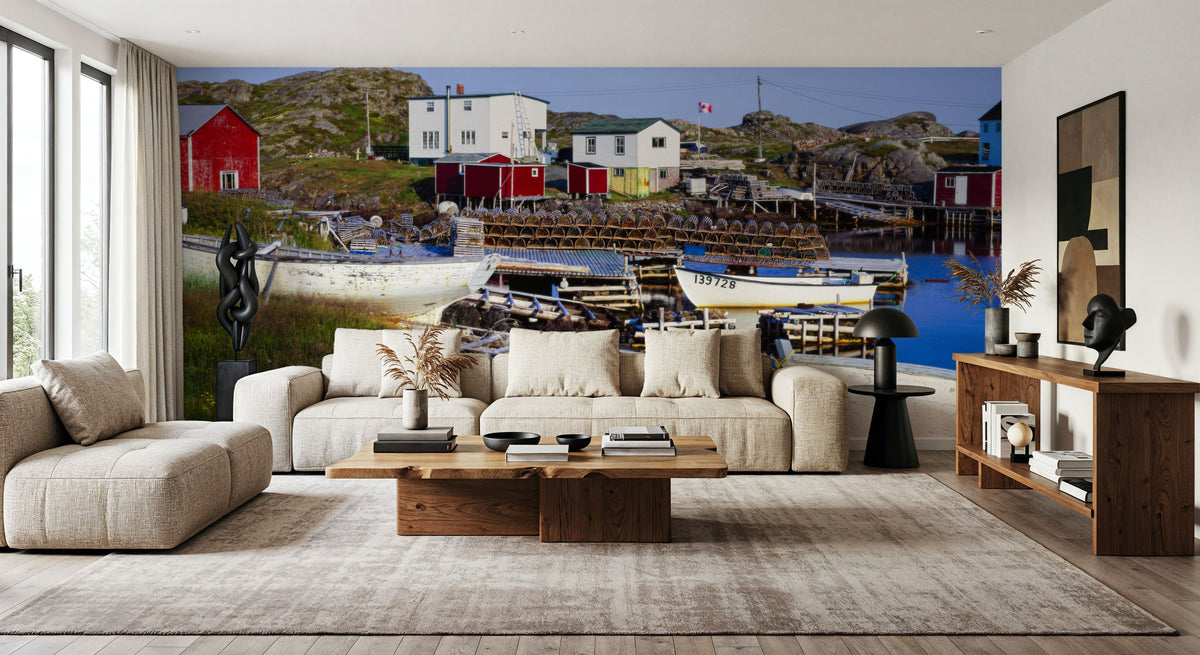 Newfoundland Harbour Mural Wallpaper - room preview 05