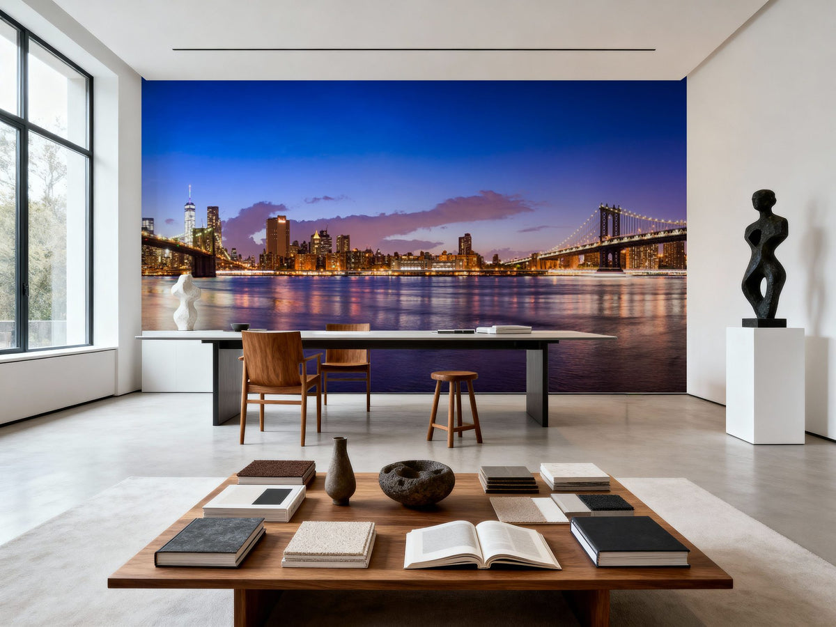 Manhattan At Sunset Mural Wallpaper - room preview 05