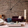 Tree Ring Portrait Mural Wallpaper - room preview 05
