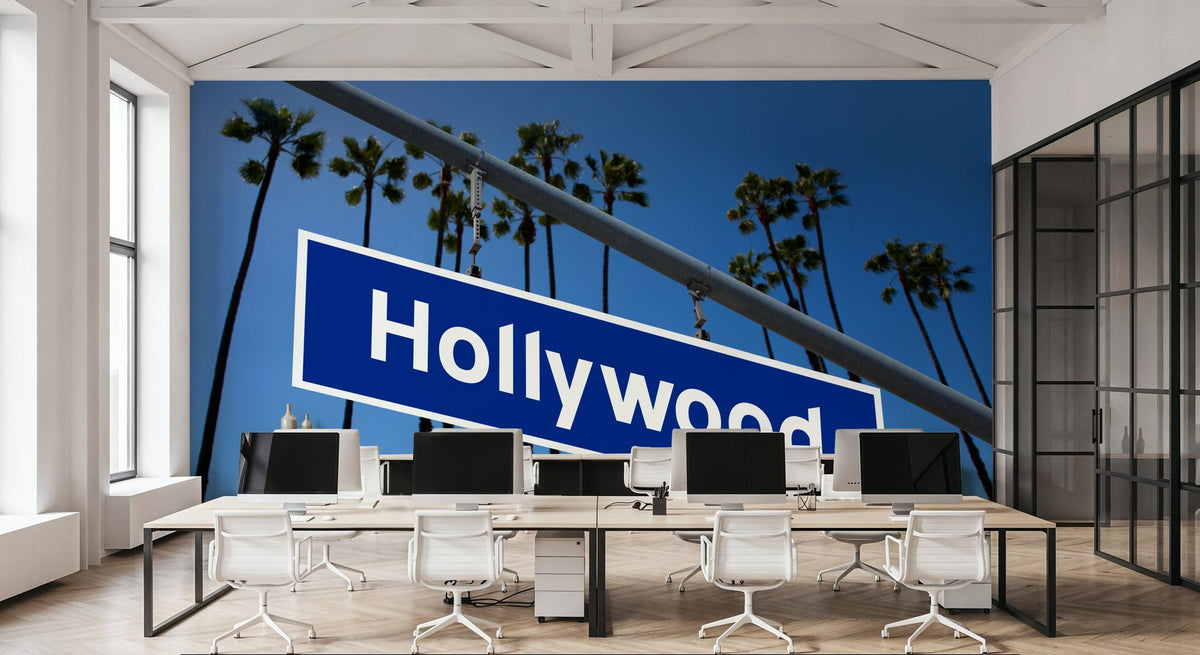 Hollywood Palms Mural Wallpaper - room preview 05