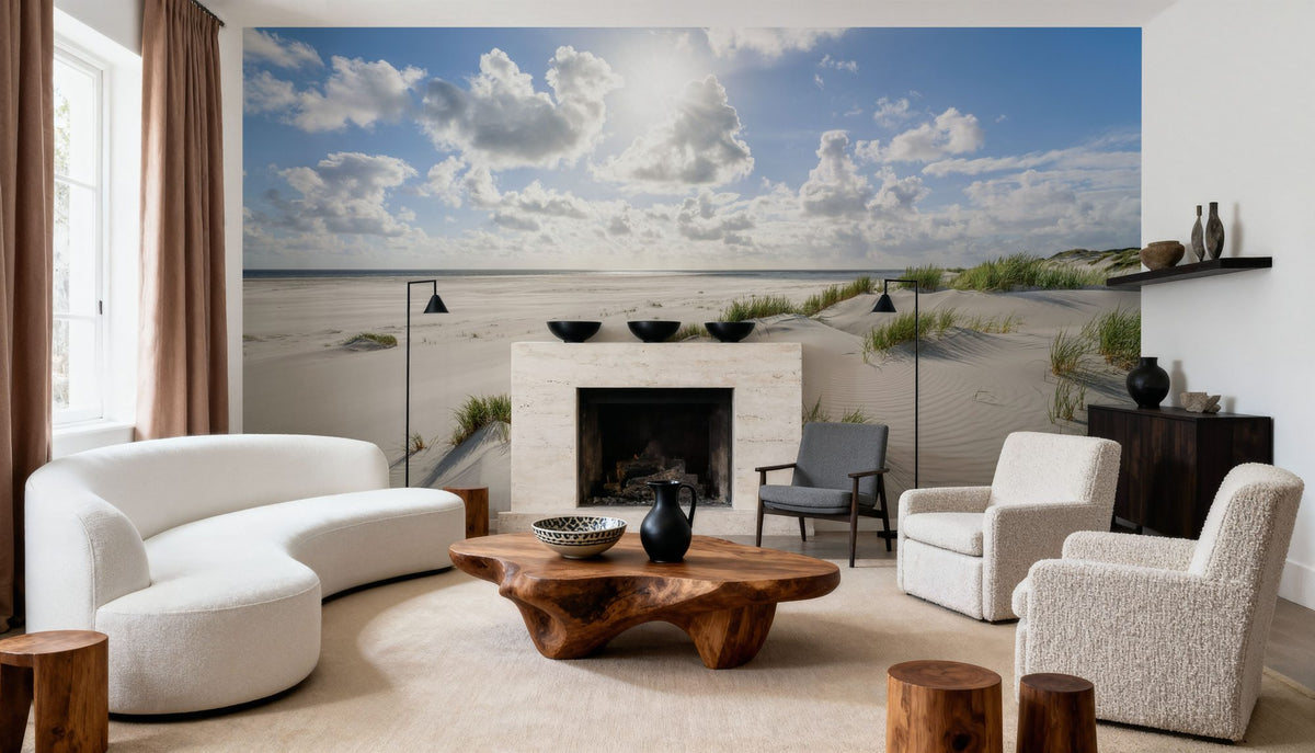 Kniepsand Beach Mural Wallpaper - room preview 05