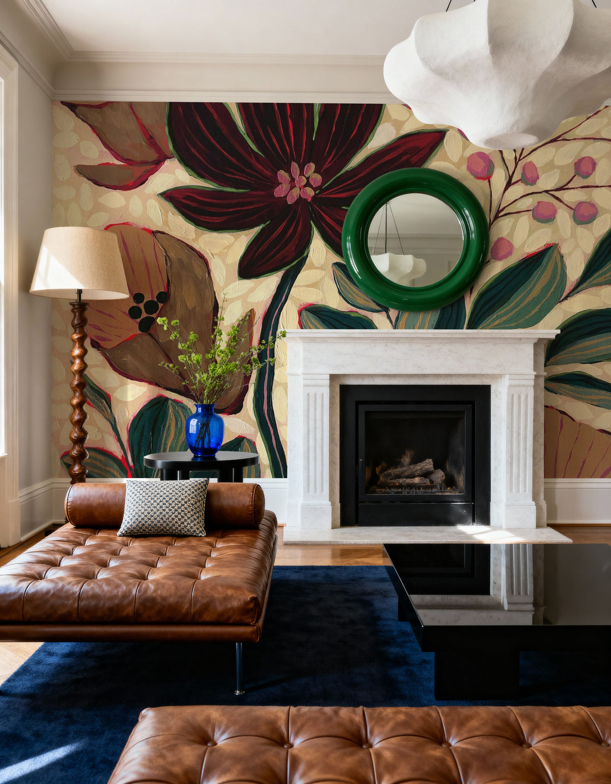 Autumn Florals Mural Wallpaper - room preview 05