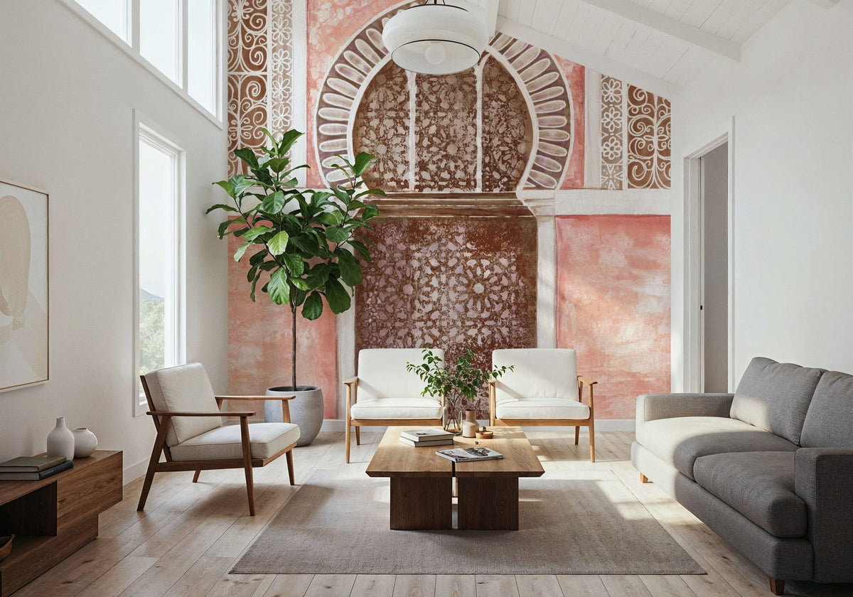 Moroccan Streets Tiled Alcove Mural Wallpaper - room preview 05