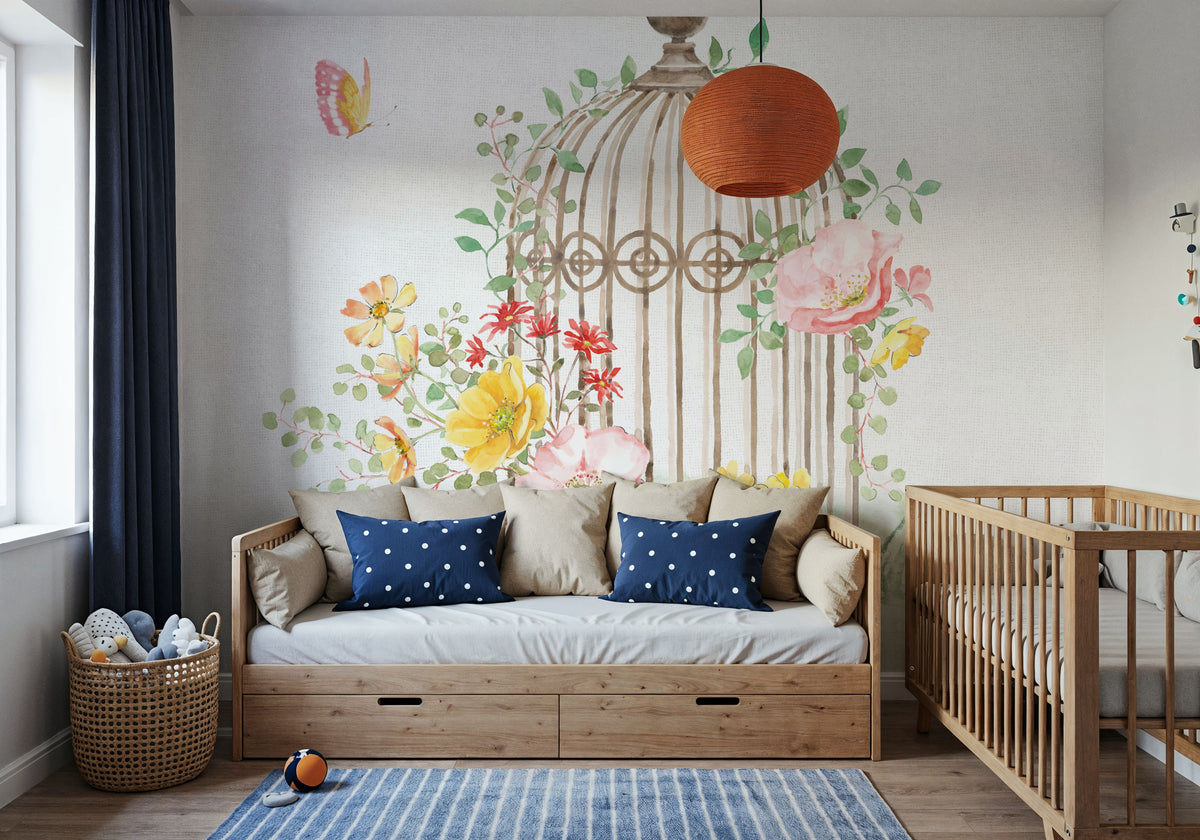 Soft Meadow VIII Mural Wallpaper - room preview 05