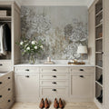 Vintage Peonies Mural Wallpaper - Neutral Tone - room preview 05