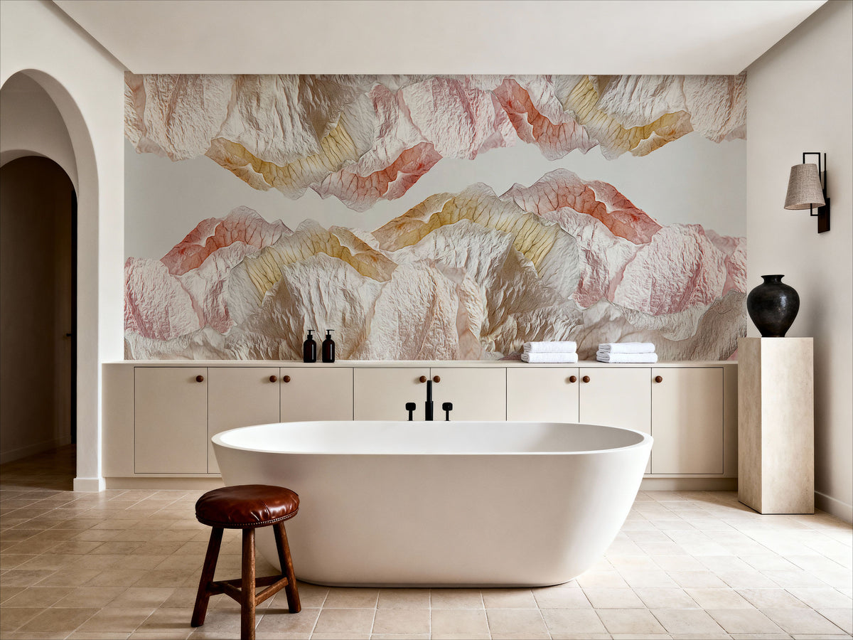 Kissing Flowers Mural Wallpaper - room preview 05