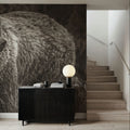 British Columbia Grizzly in a Field BW Mural Wallpaper - room preview 05