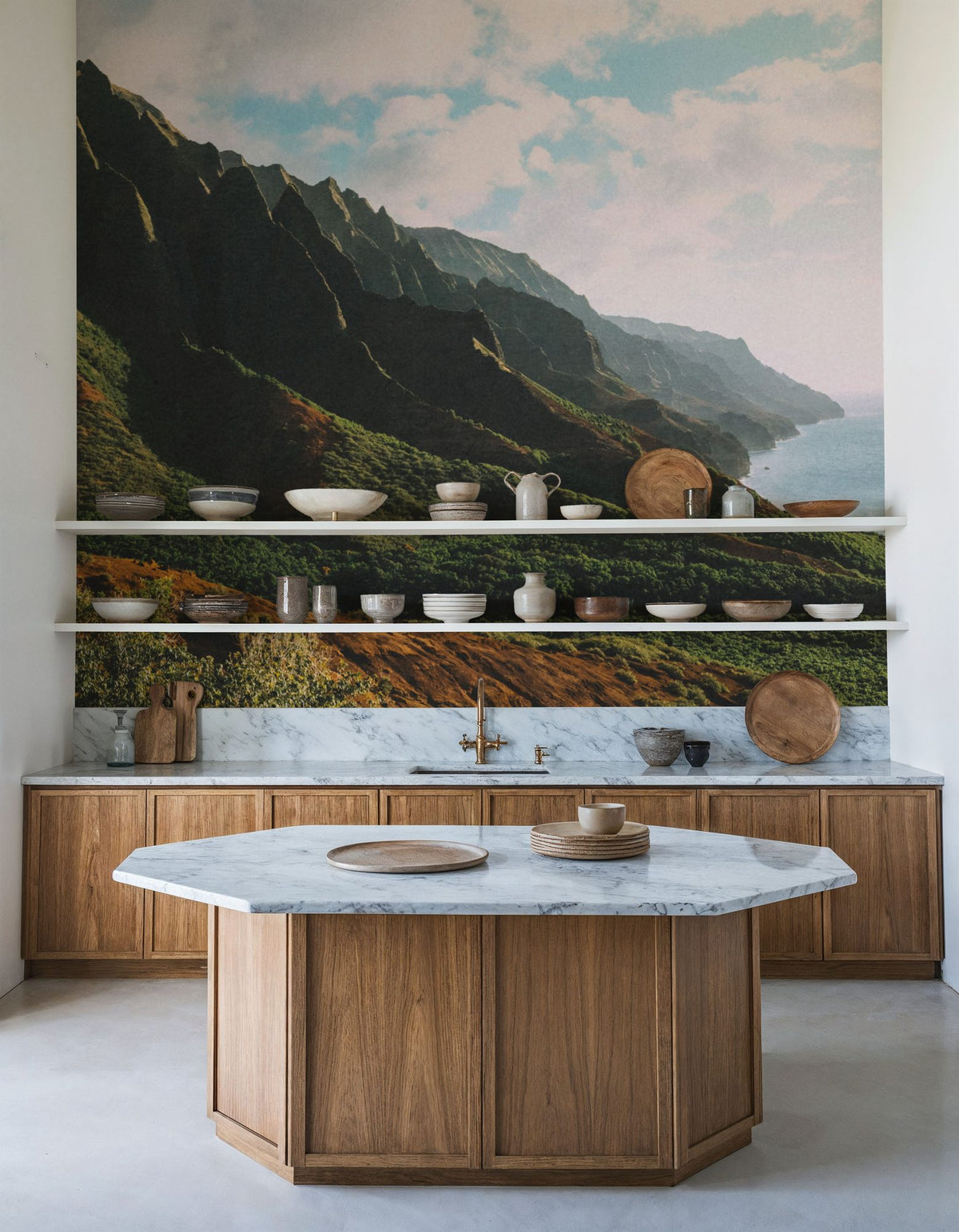 Clouds Over Hawaii Mural Wallpaper - room preview 05