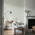 Organic Lines Green Mural Wallpaper - room preview 05