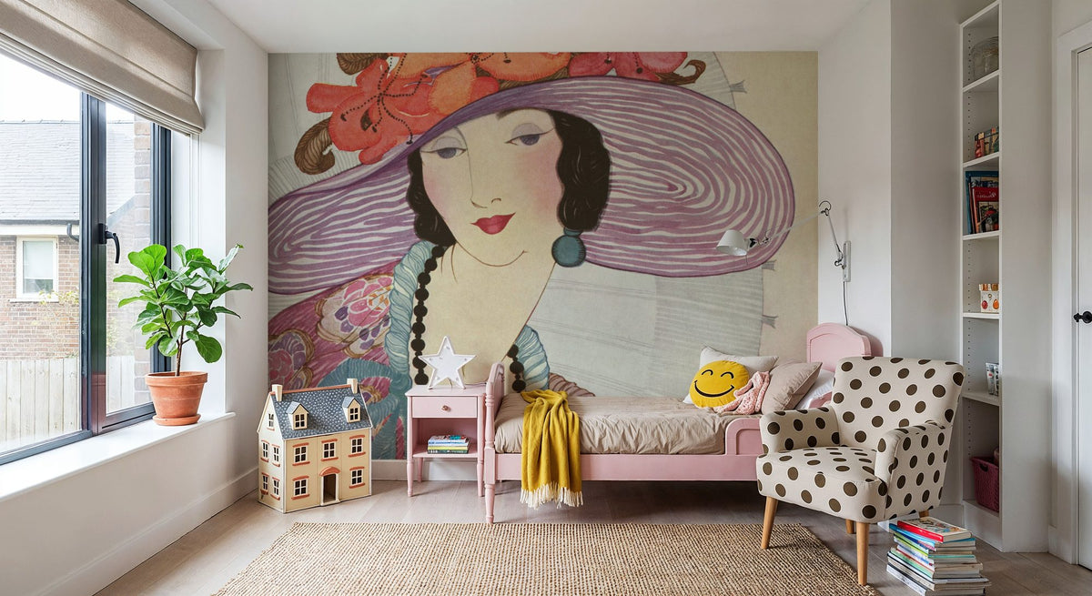 Vintage Fashion Cover XI Mural Wallpaper - room preview 05